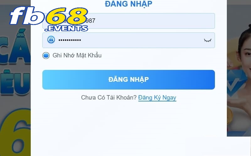 Đăng Nhập FB68 2 4 thao tác đăng nhập Fb68 bằng điện thoại