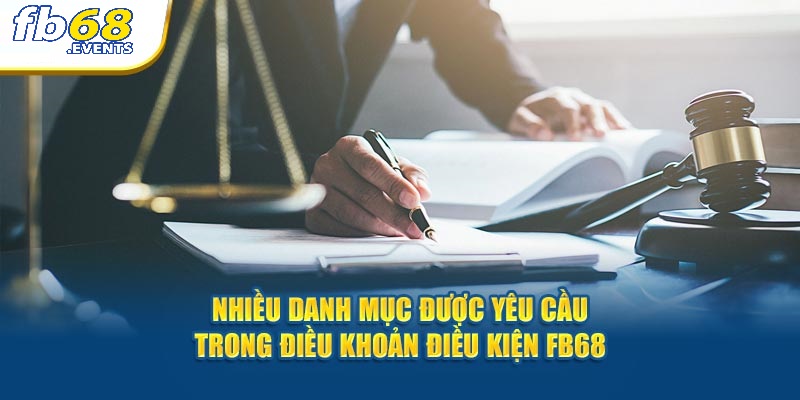 Điều Khoản Sử Dụng FB68 2 Nhiều danh mục được yêu cầu trong Điều khoản sử dụng FB68